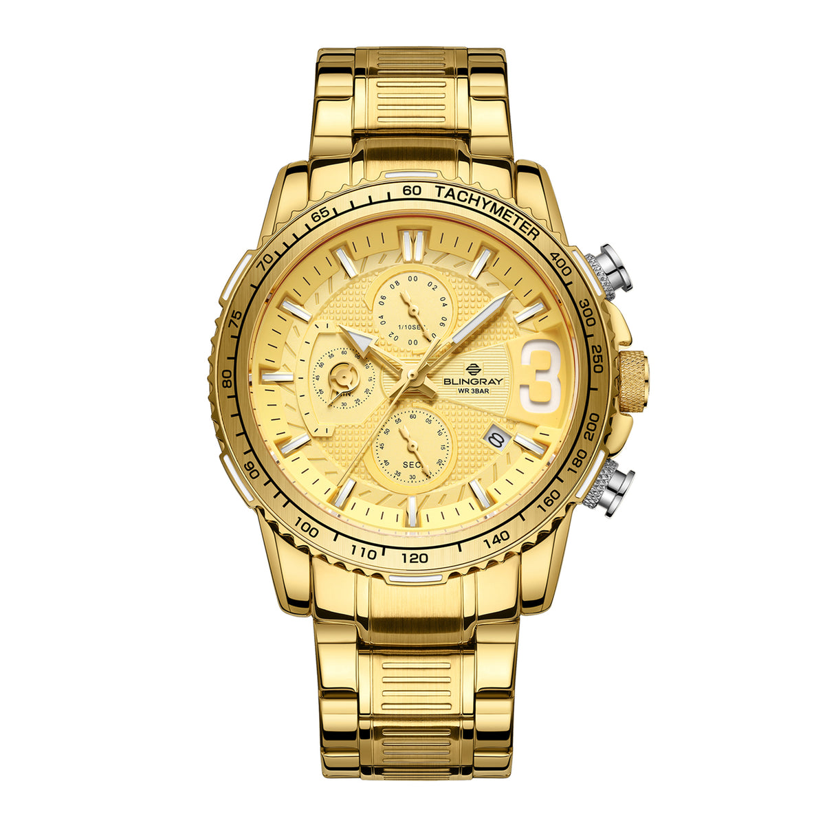 Alltrack Pioneer Gold Uhr von Blingray in Gold