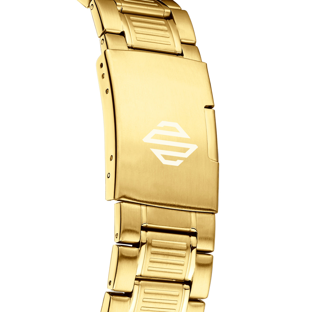 Alltrack Pioneer Gold Uhr am Handgelenk
Blingray 