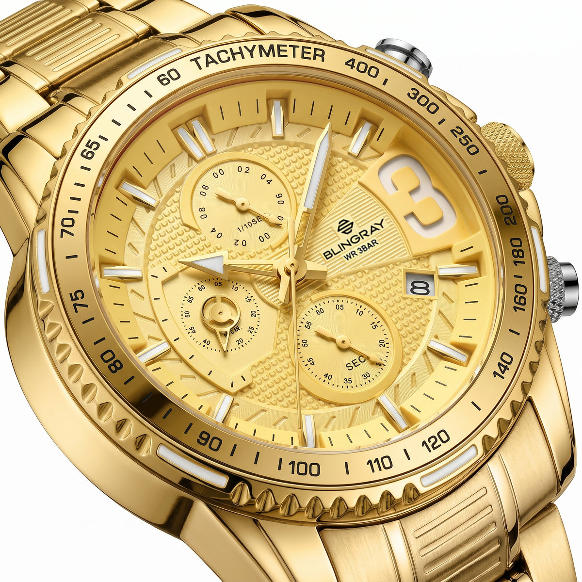 Alltrack Pioneer Gold Uhr aus Edelstahl in Goldoptik
