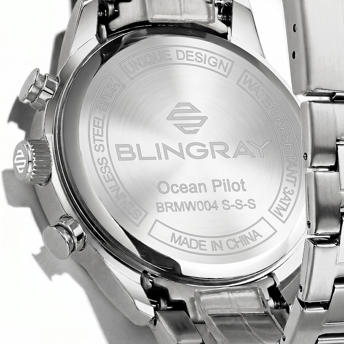 Herrenuhr von Blingray
Edelstahlarmband und Verschluss der 