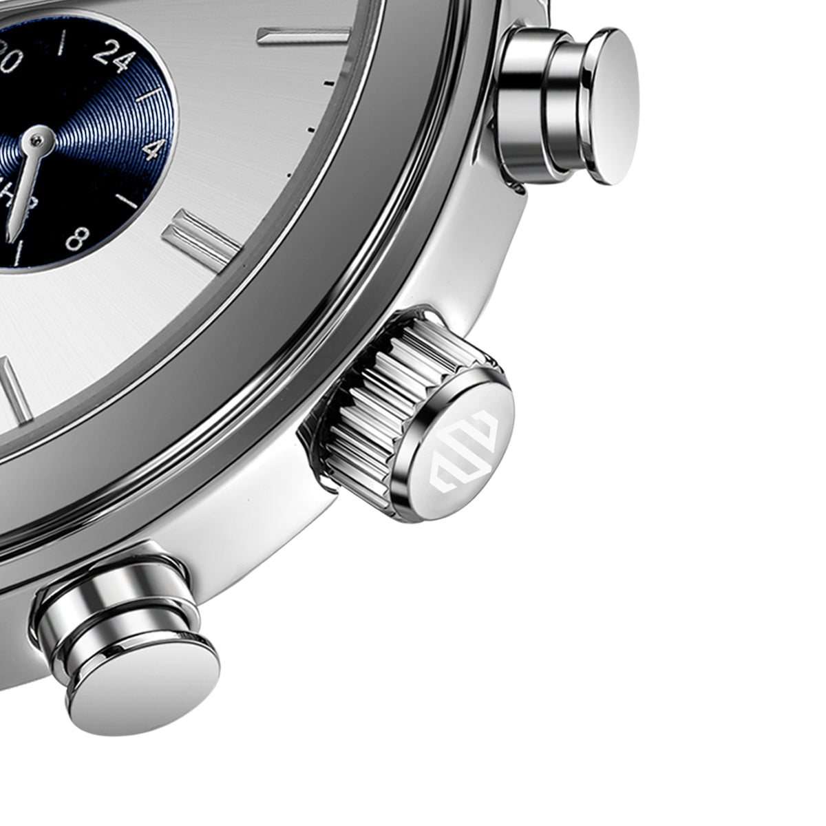 Ocean Pilot Silver Uhr aus hochwertigem Edelstahl
