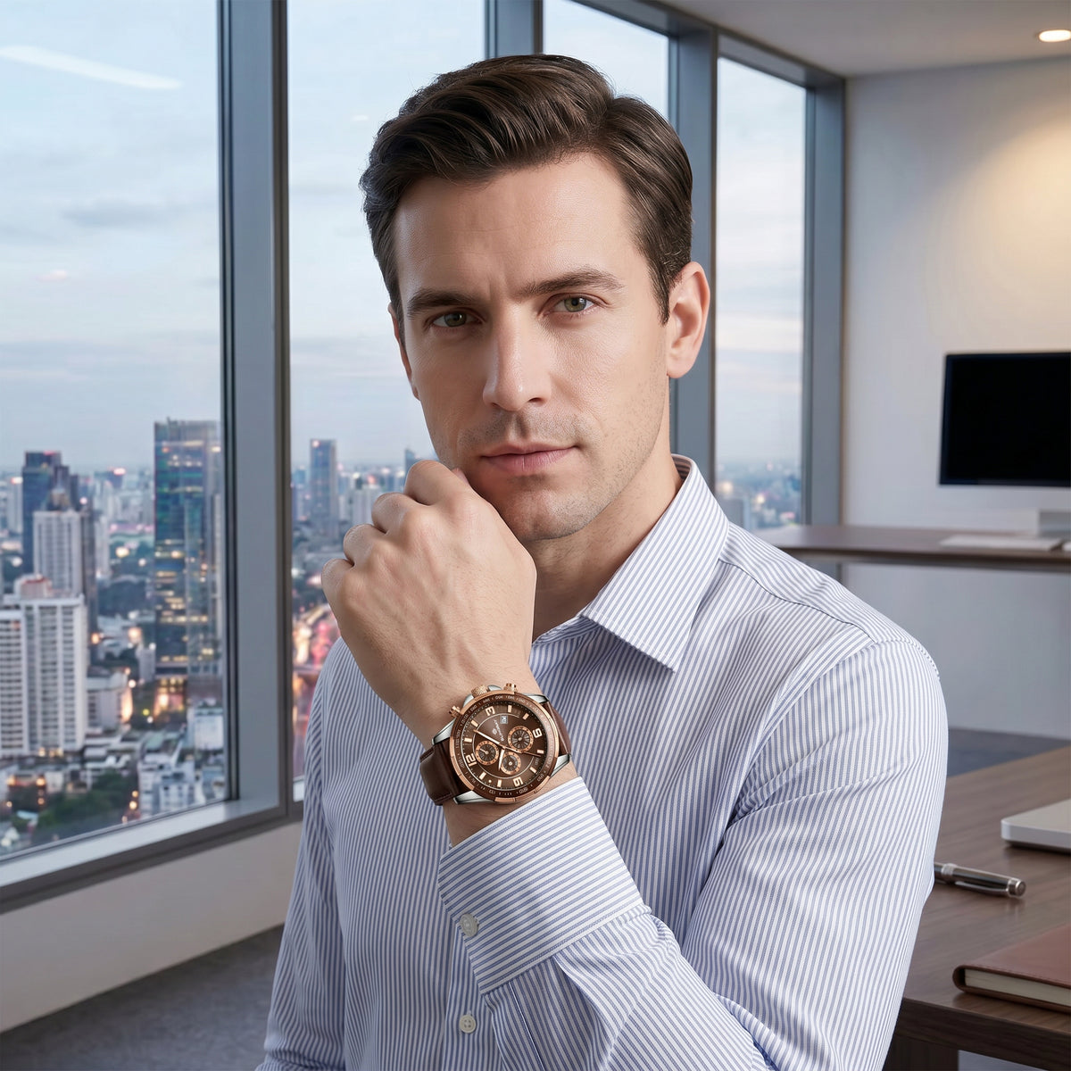 Geschenkidee für Männer – Trailblazer Roségold Herrenuhr von Blingray