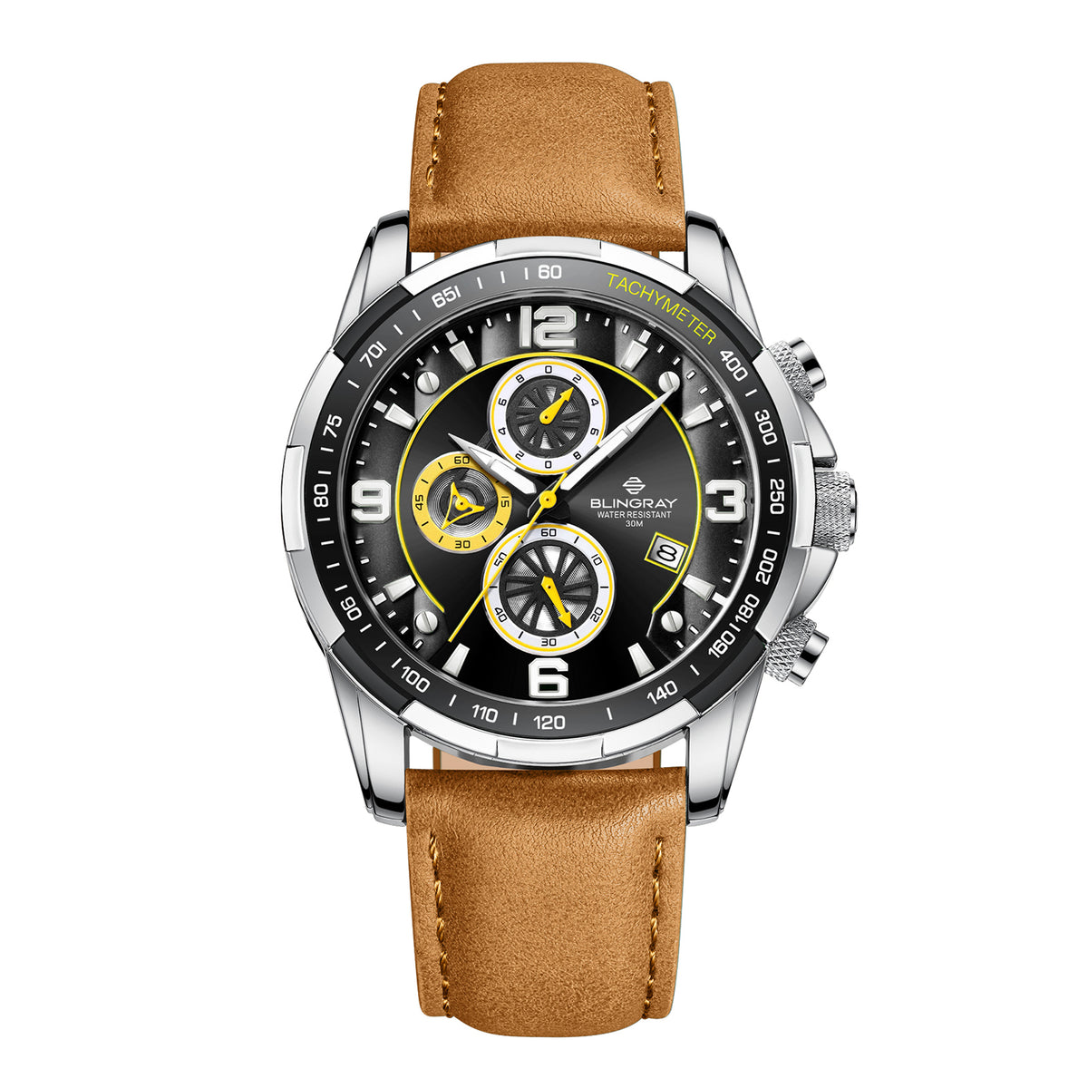 Trailblazer Silver-Black Armbanduhr für Herren von Blingray
